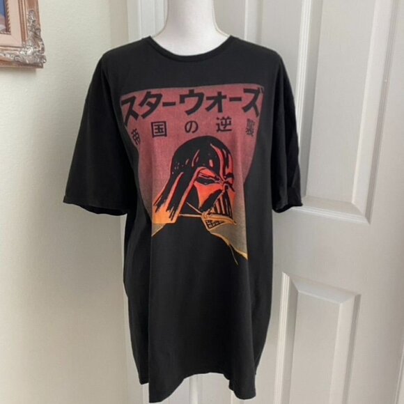 Delta Soft T-Shirt Men's XXL Star Wars Darth Vader Japanese Graphic As Is NWOT - Picture 8 of 10